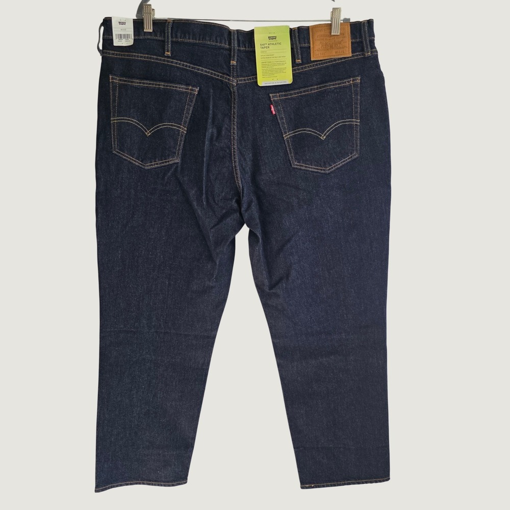 Levi's 541 Athletic Taper Jeans Mens 44x30 Dark Indigo NWT Stretch Premium - Picture 2 of 13
